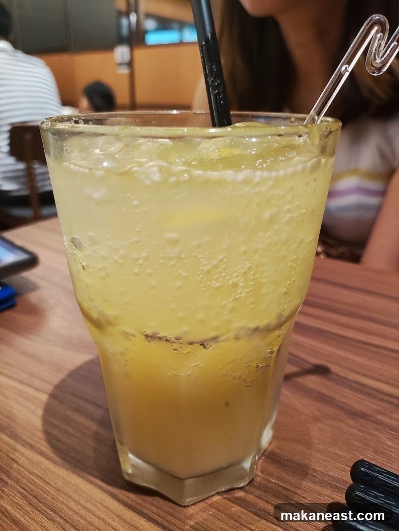 Yellow Drink with Ice