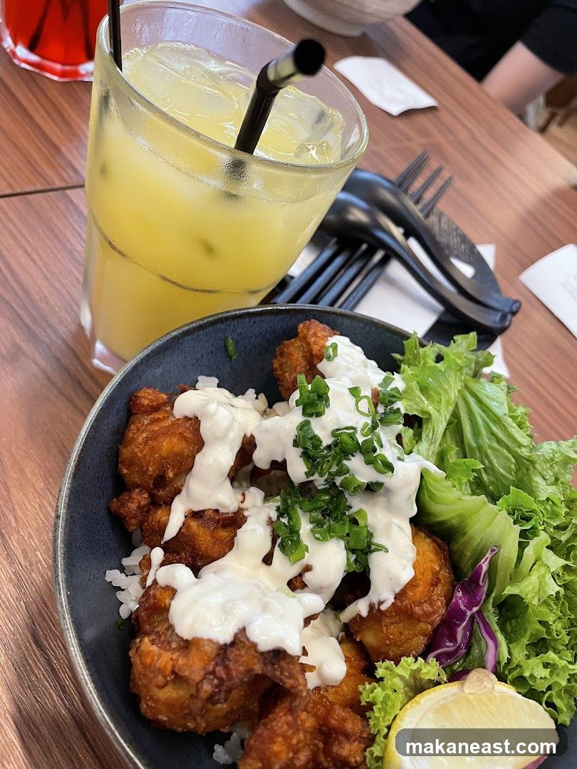 Fried Chicken Bowl with Drink