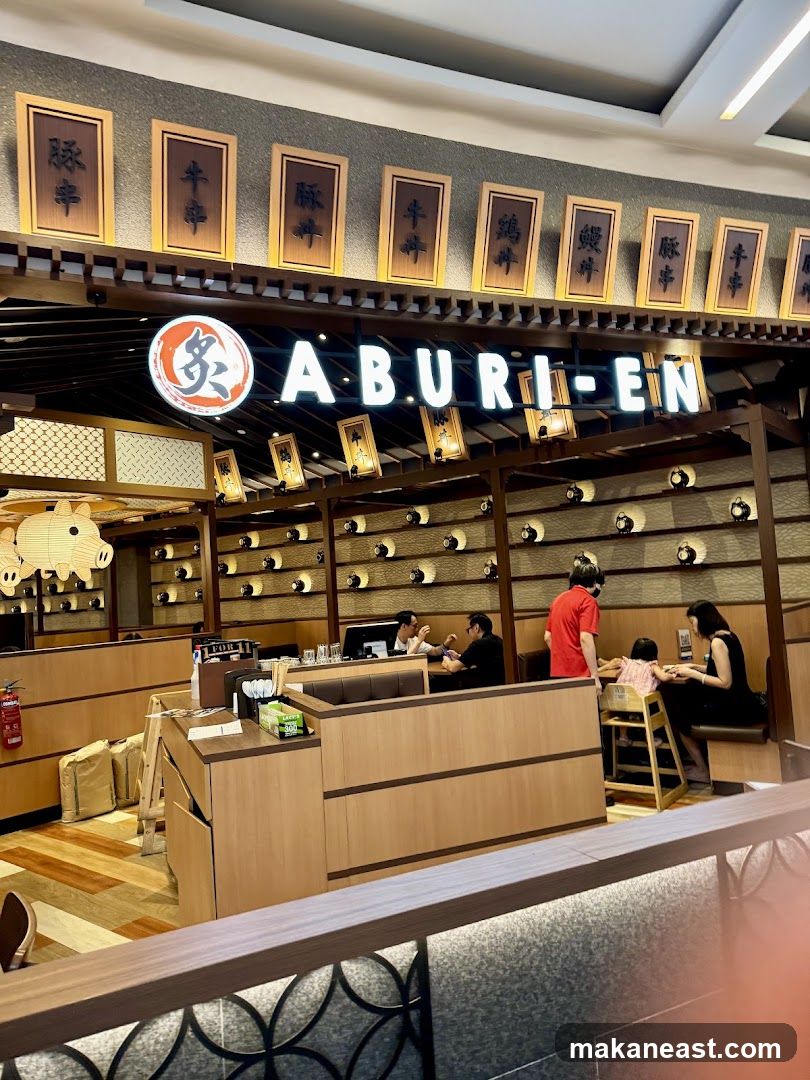Restaurant Interior with Signage