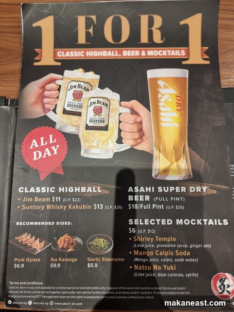 1 FOR 1 CLASSIC HIGHBALL, BEER & MOCKTAILS