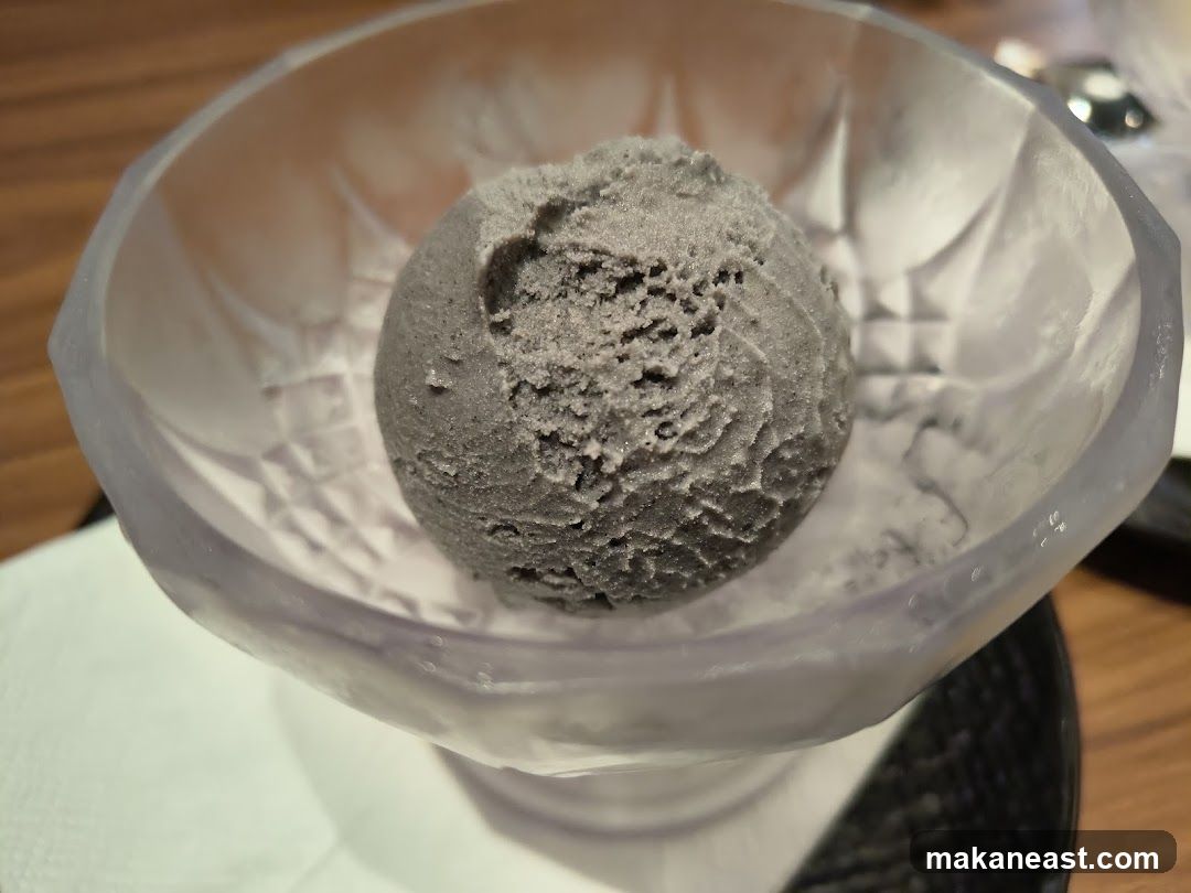 Black Sesame Ice Cream