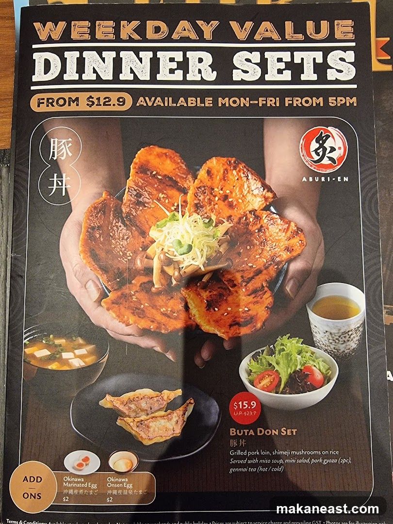 Weekday Value Dinner Sets