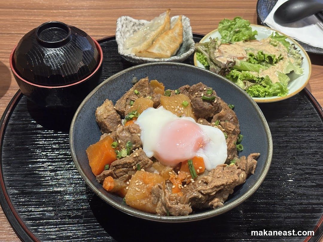 Japanese Beef Bowl with Sides