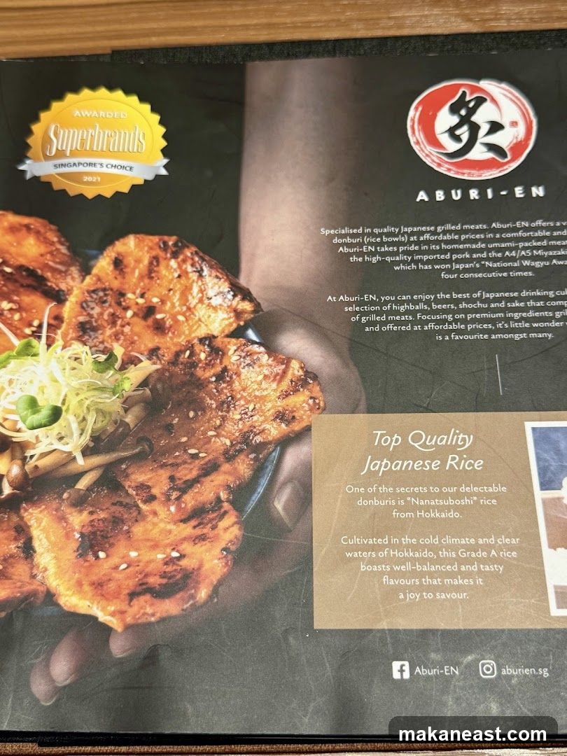 Aburi-EN Menu Page