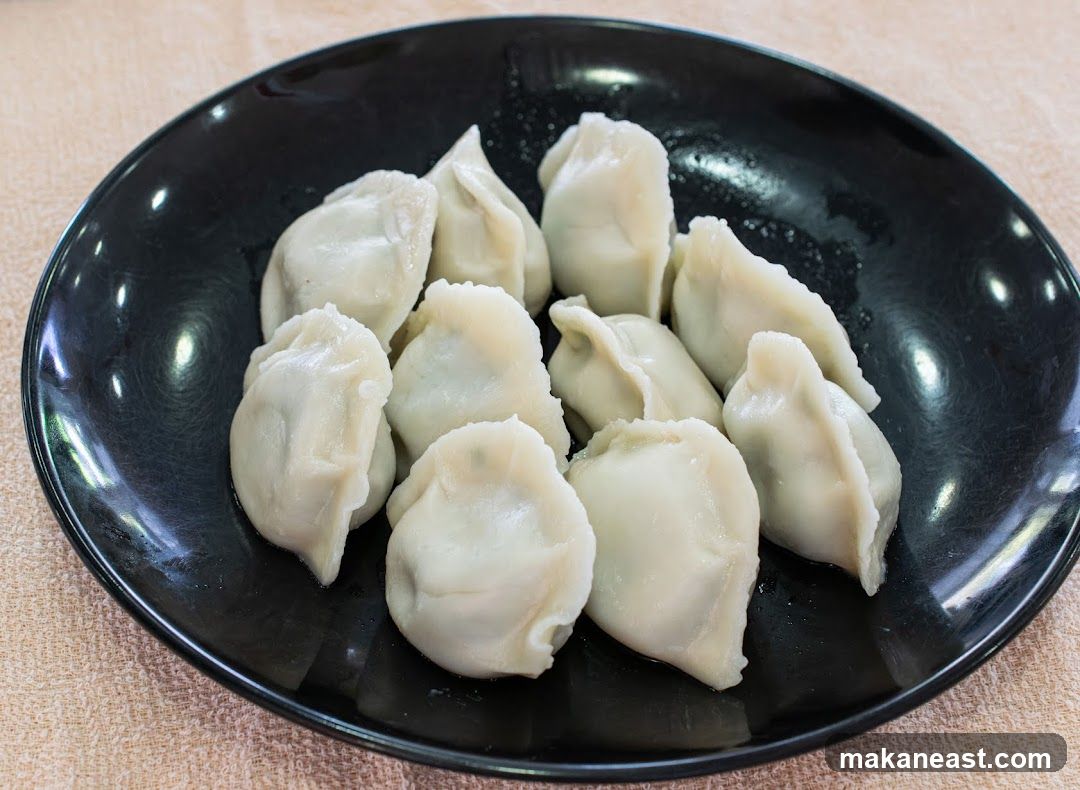 Dumplings on a Plate