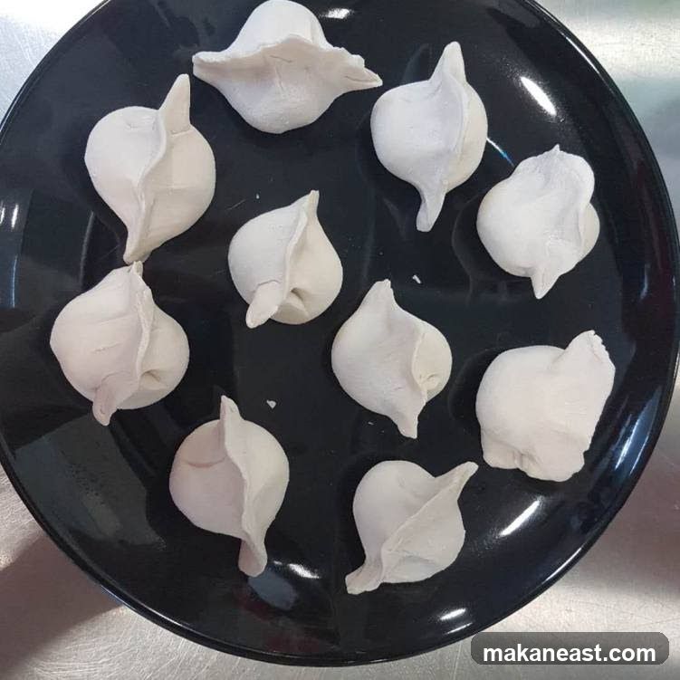 Dumplings on a Plate