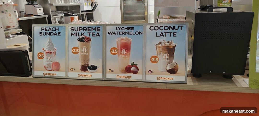 Bingxue Menu