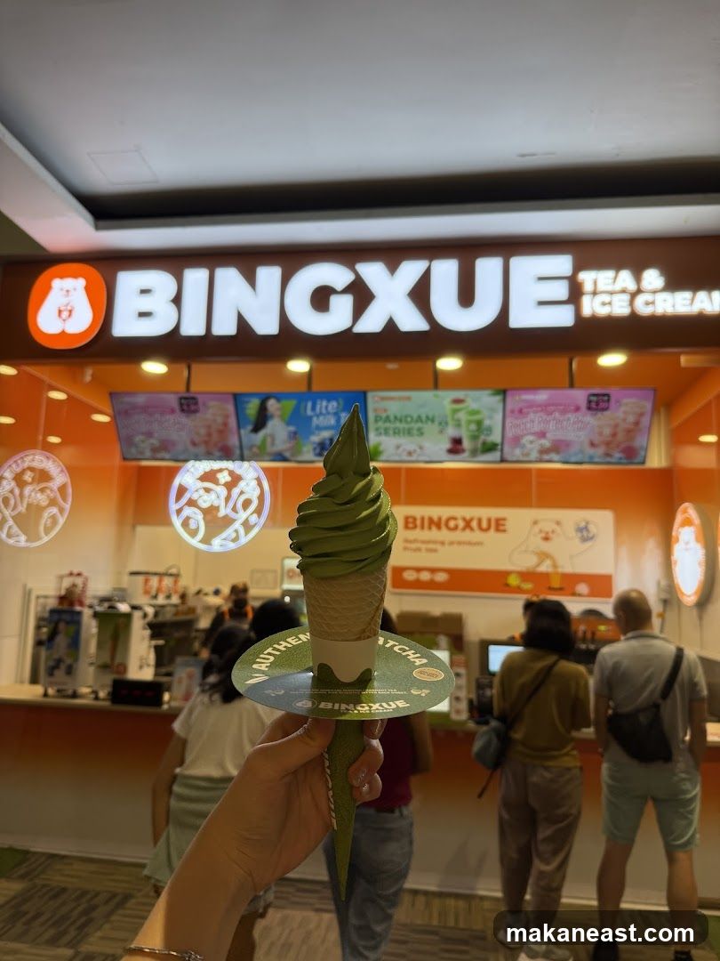 Matcha Ice Cream Cone