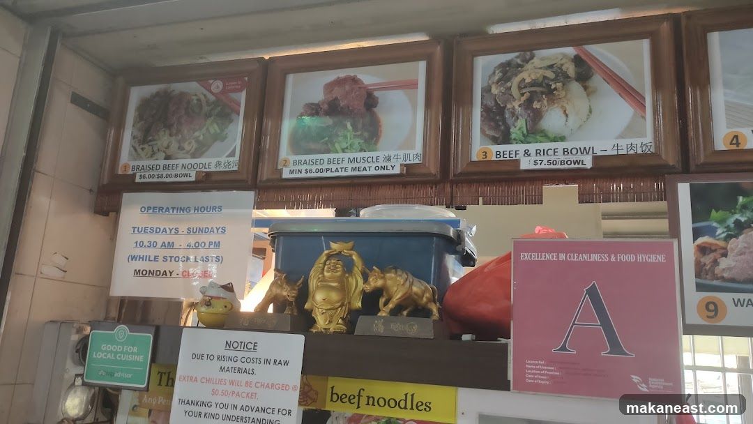 Food Stall Menu and Information