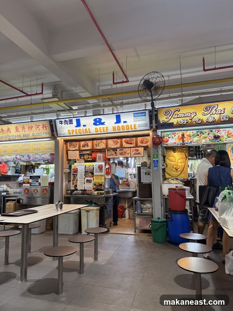 Food Stall with Beef Noodles
