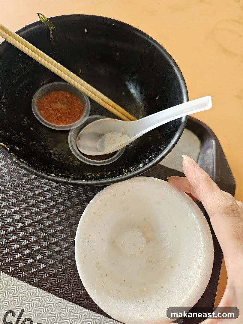 Empty Bowl and Condiments