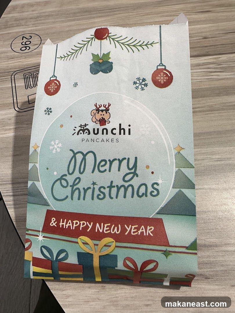 Christmas themed paper bag