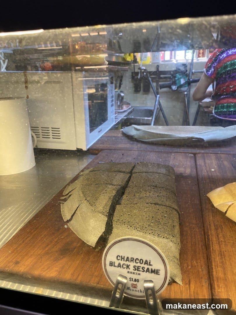 Charcoal Black Sesame Cake