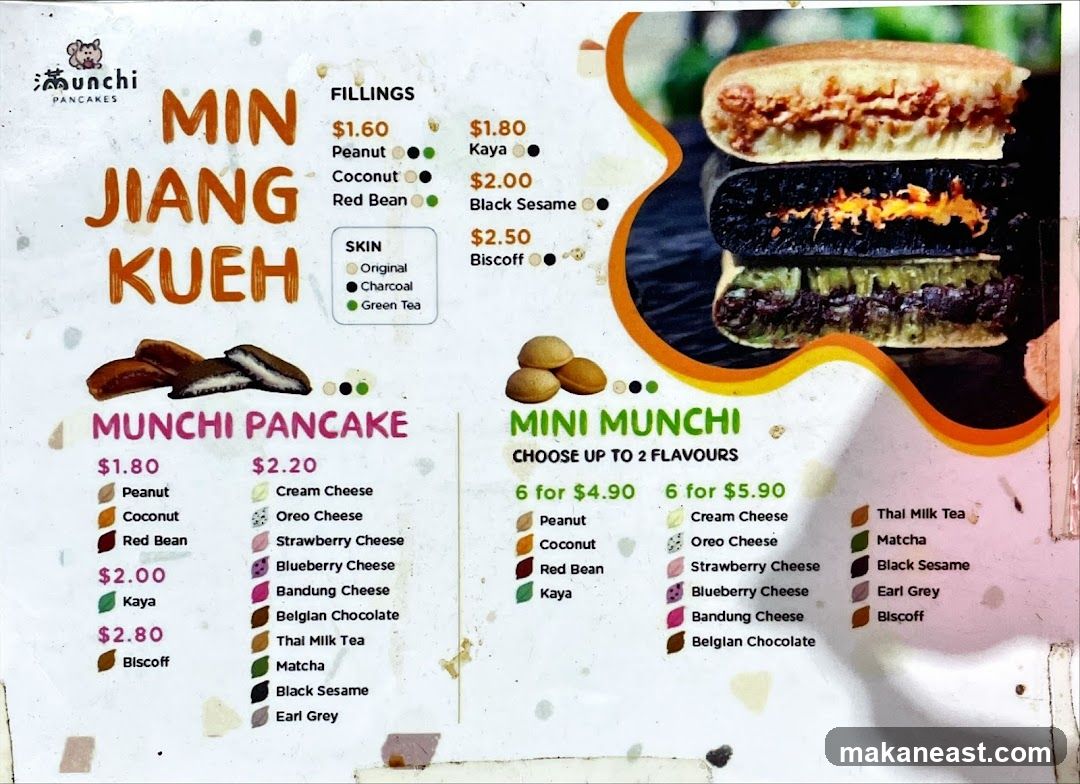 Min Jiang Kueh Menu