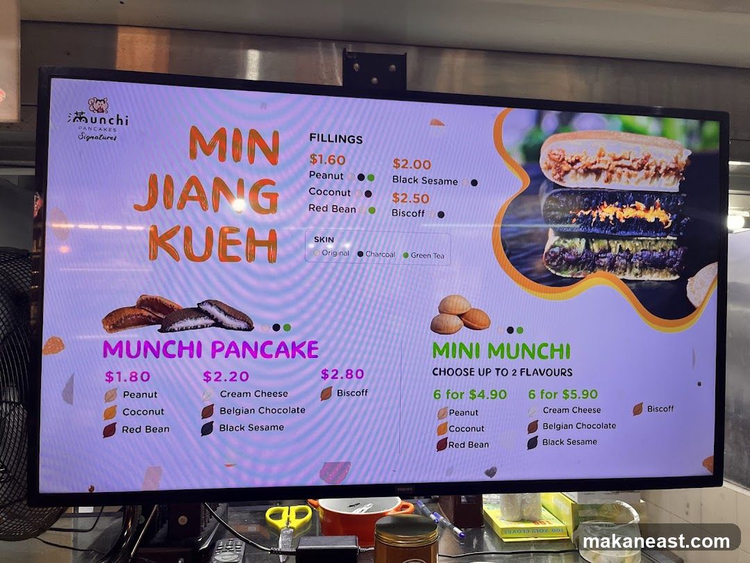 Munchi Pancakes Menu