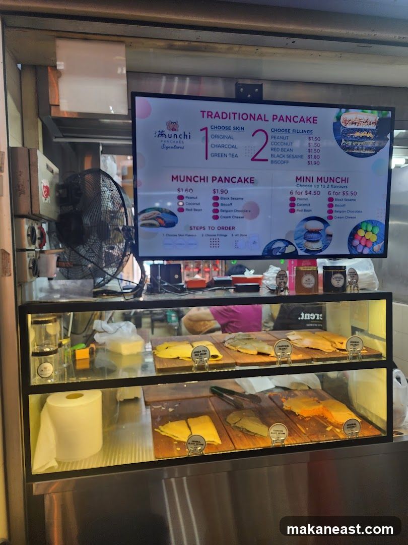 Pancake Stall Menu