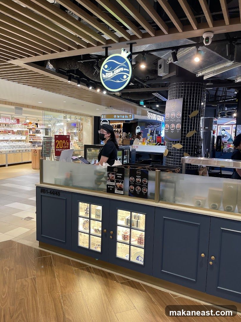The Fish & Chips Shop Counter