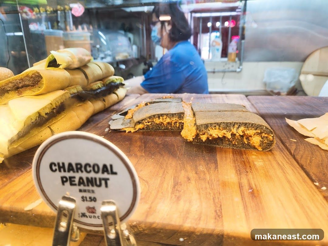Charcoal Peanut Pancake