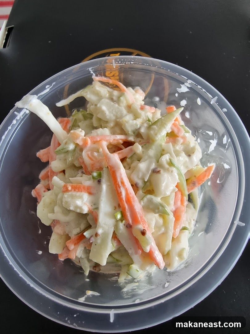 Coleslaw in a Plastic Container