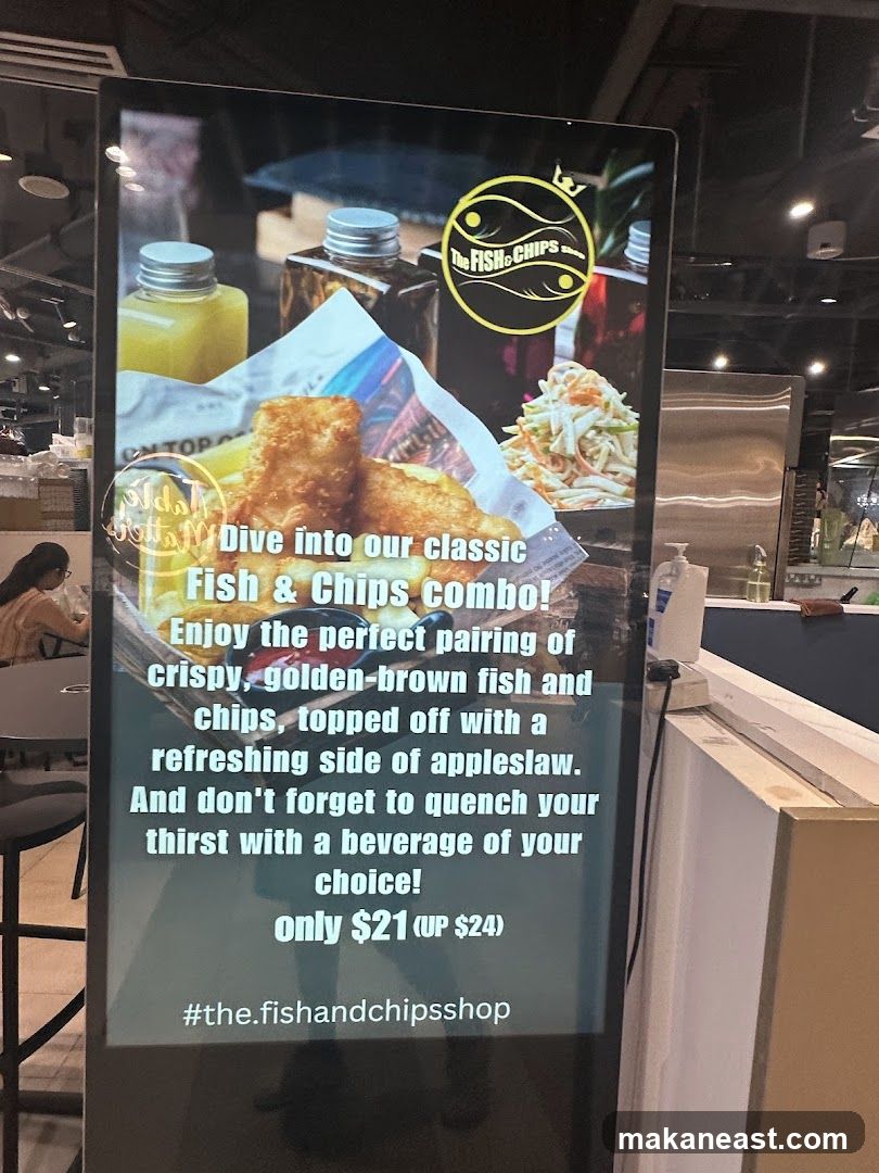 Fish and Chips Combo Advertisement