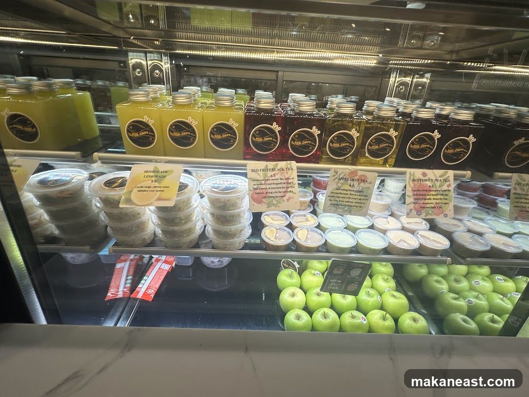Refrigerated Display Case with Drinks and Snacks