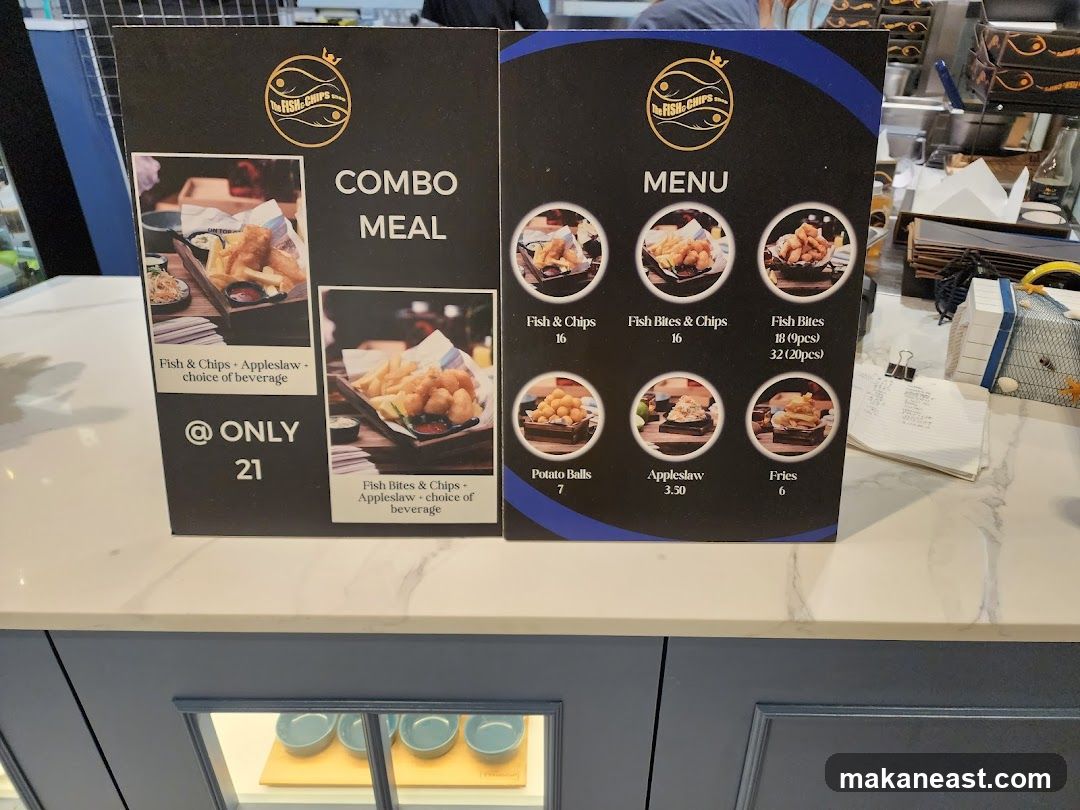 The Fish & Chips Menu