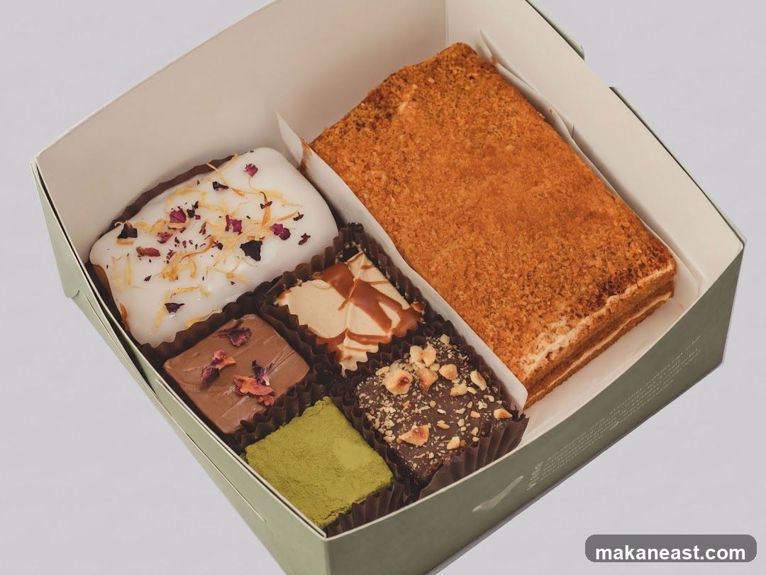Assorted Pastries in a Box