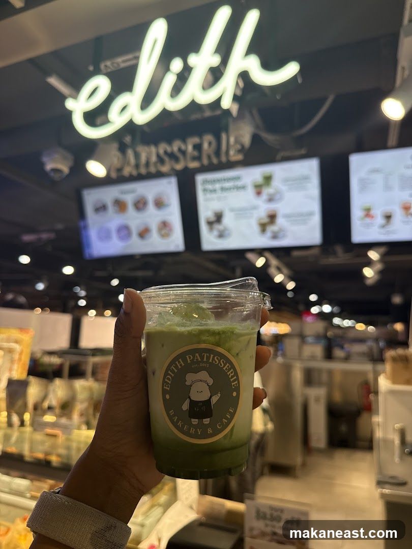 Matcha Drink at Edith Patisserie