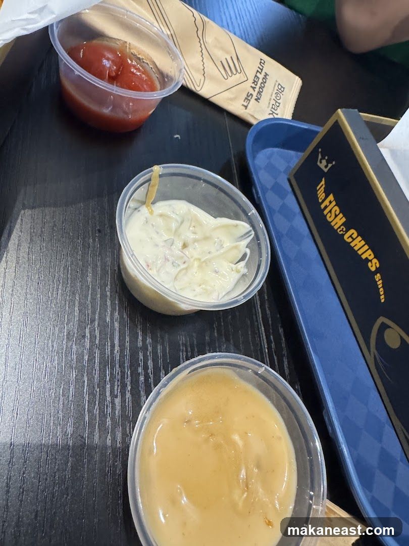 Condiments and Fish & Chips Box