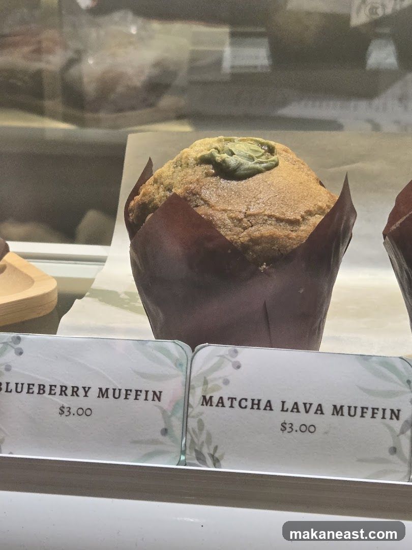 Muffins in a Display Case