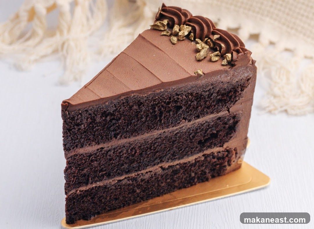 Slice of Chocolate Cake