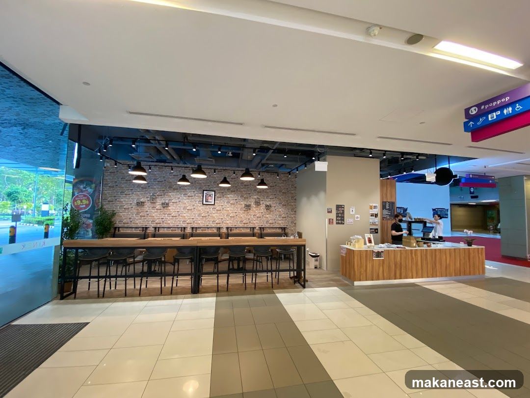 Cafe Interior with Seating and Counter