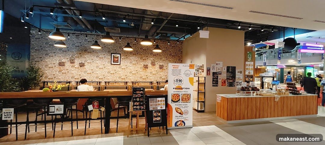Restaurant Interior with Seating and Counter