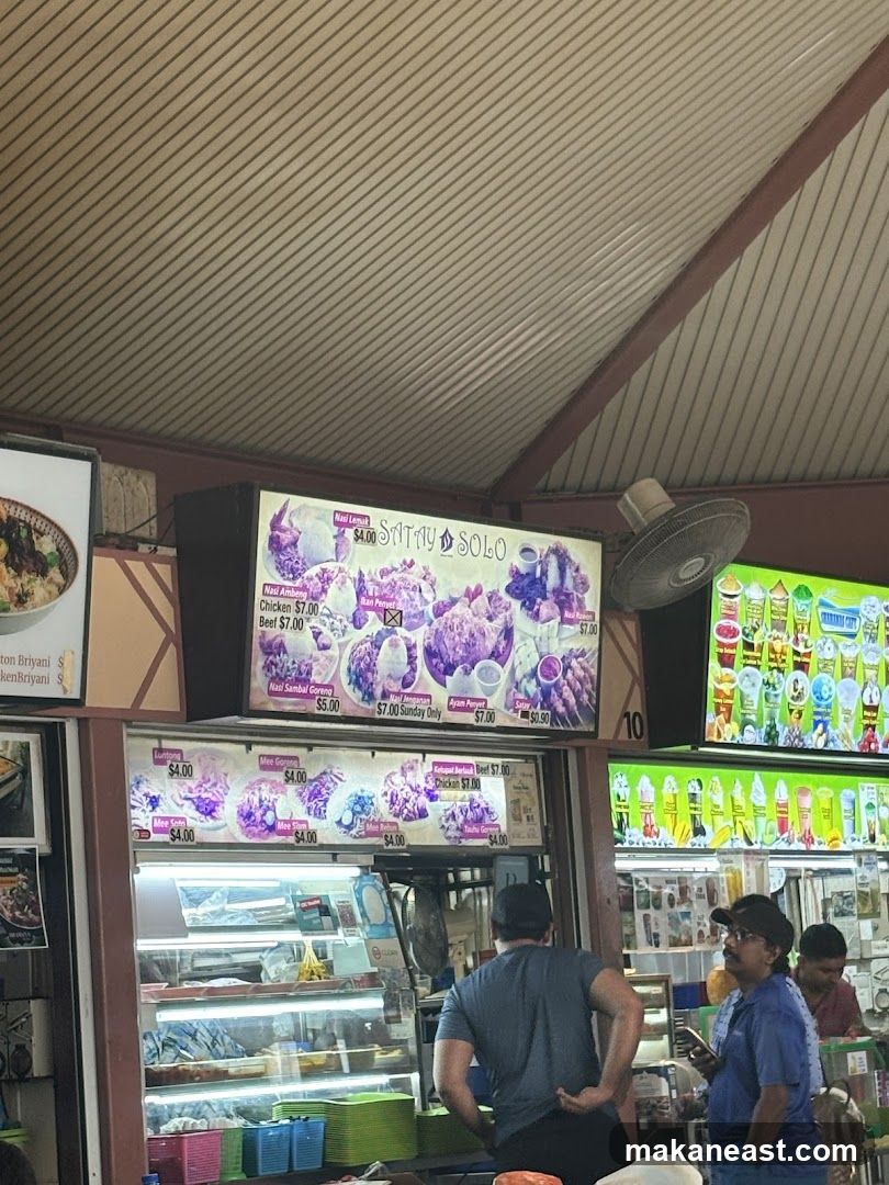 Satay Solo Menu