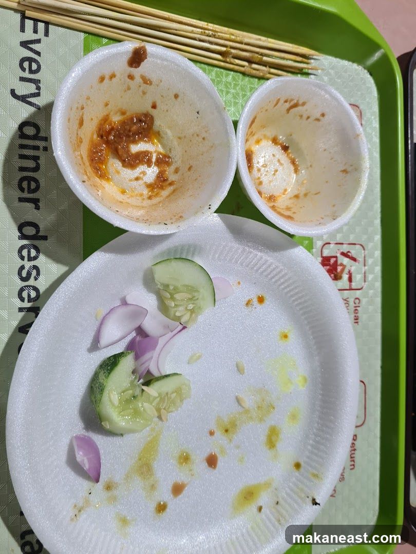 Leftover Food on Tray