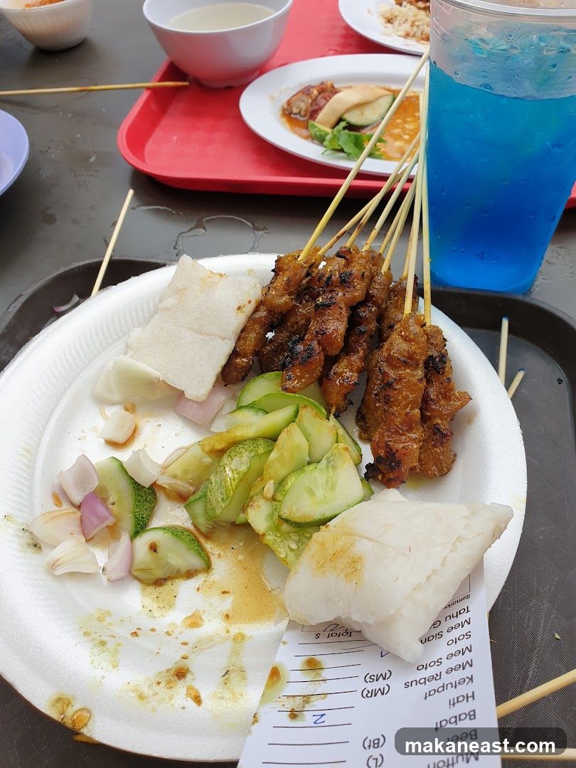 Satay and Rice Cakes