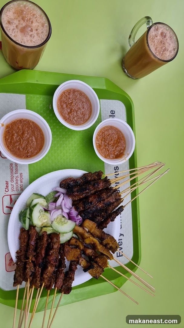 Satay Platter with Drinks