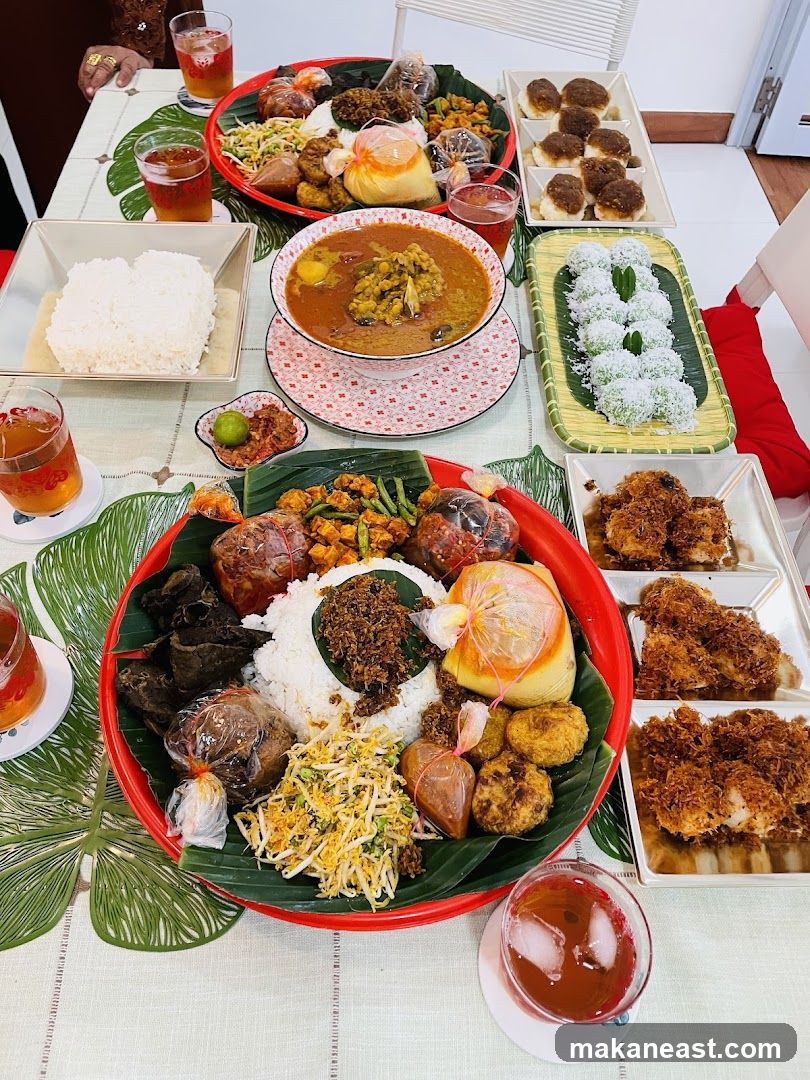 Feast of Indonesian Dishes