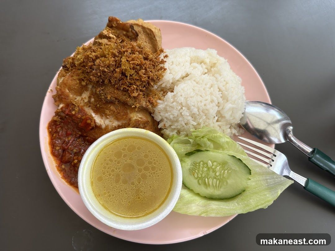 Fried Chicken Rice Plate