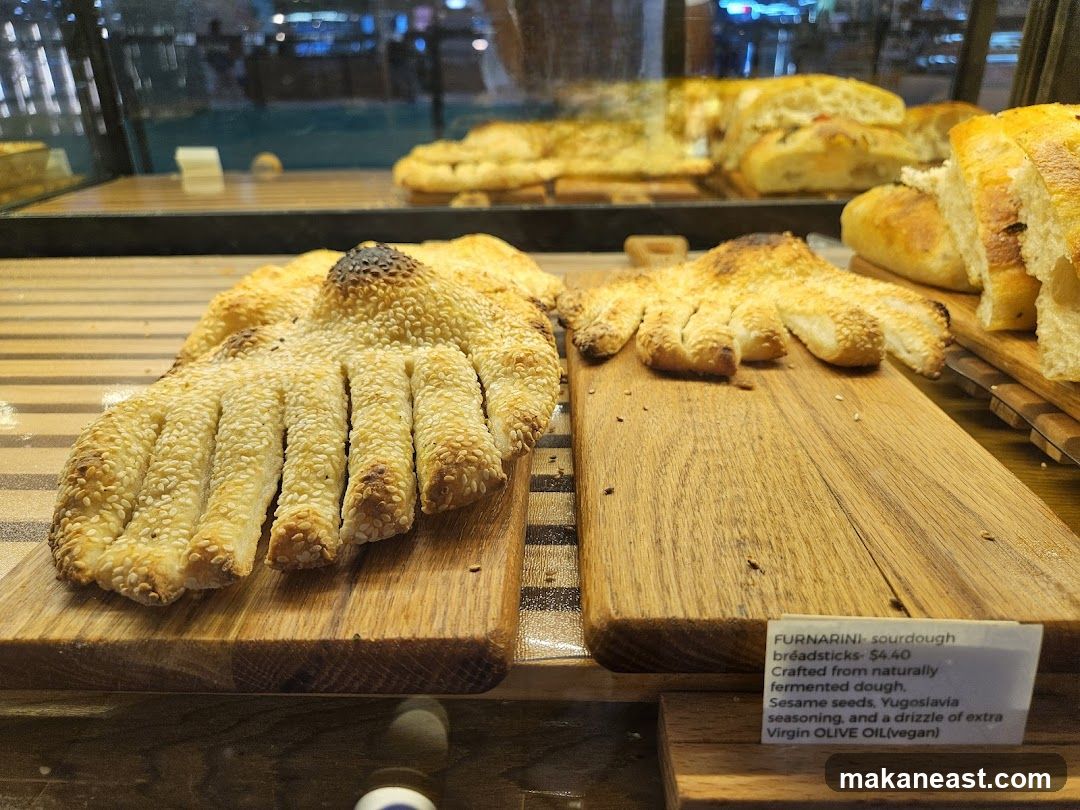 Hand-shaped breadsticks