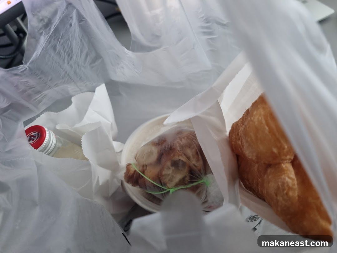 Takeout Bag with Food and Drink