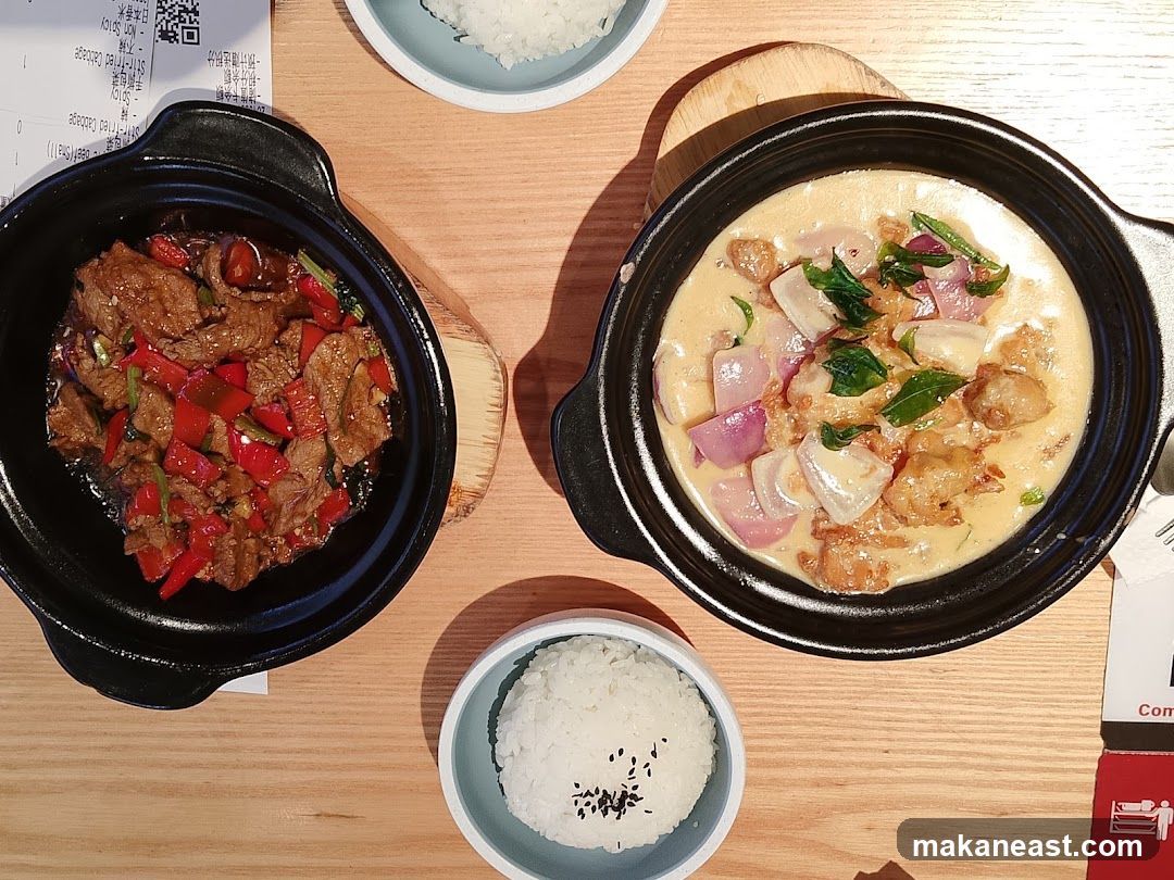 Two Dishes with Rice