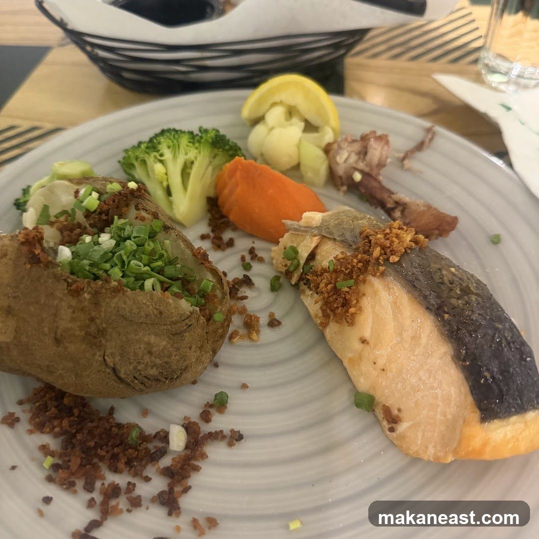 Salmon and Baked Potato