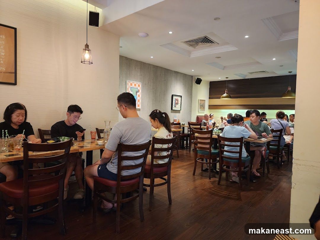 Restaurant Interior with Diners