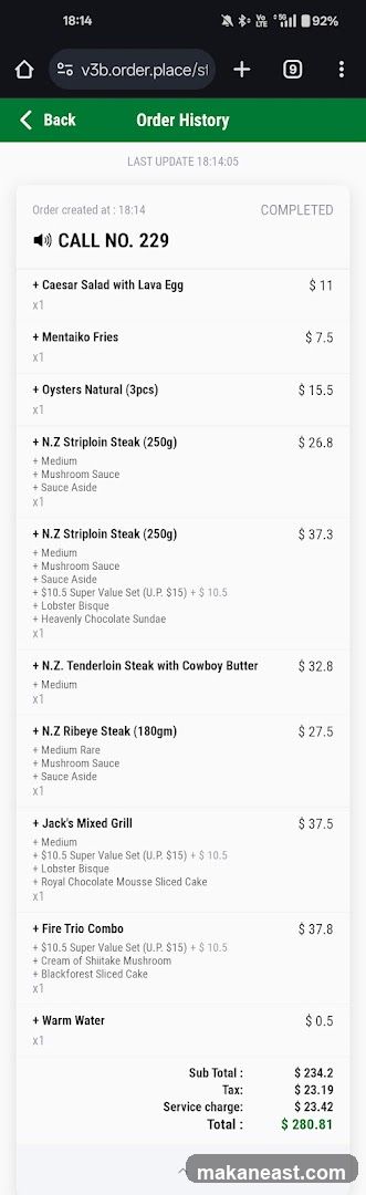 Order History