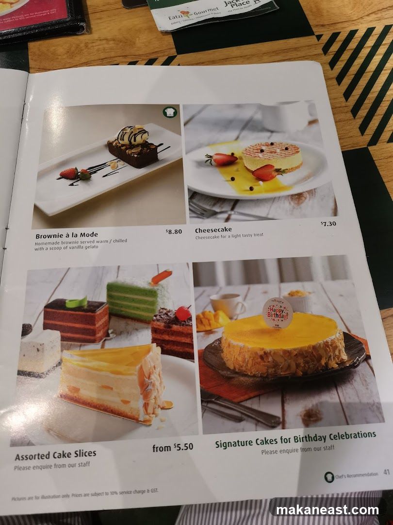 Desserts Menu