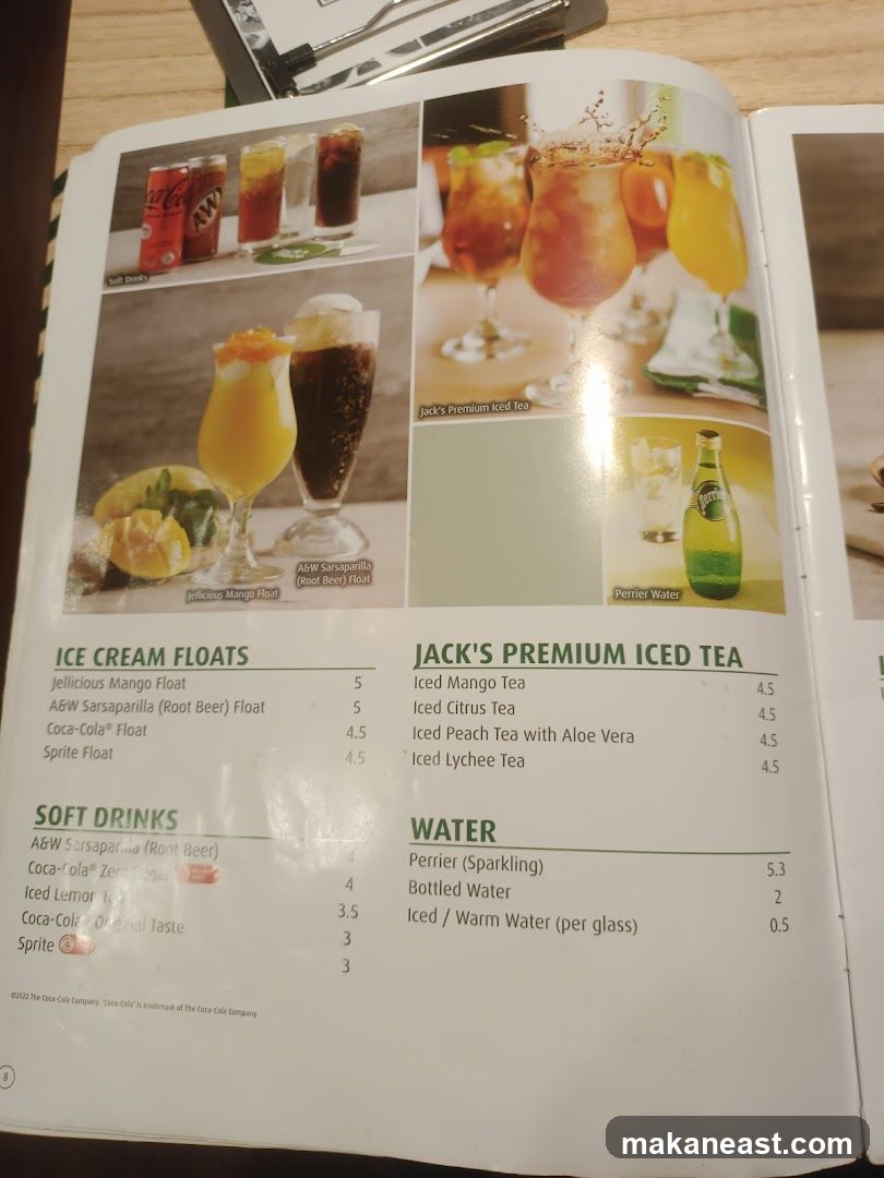 Drinks Menu