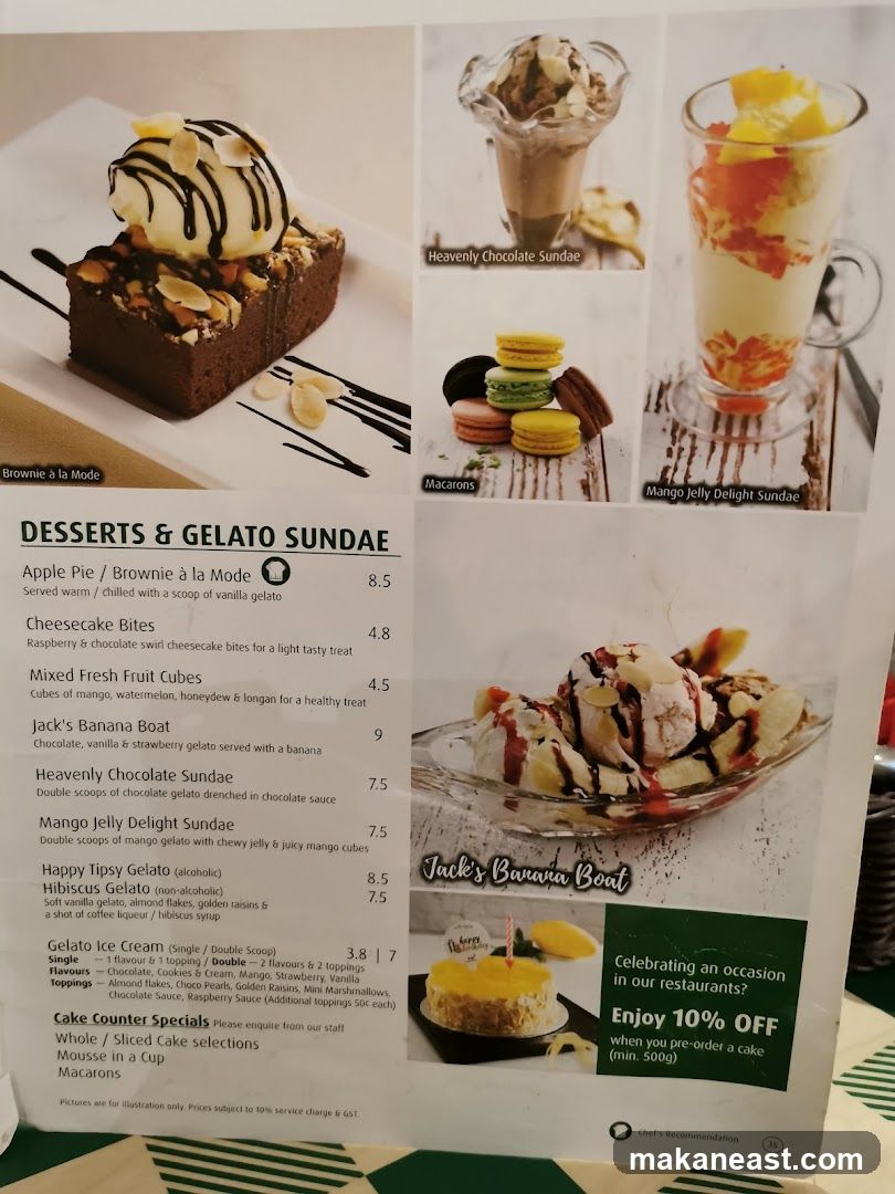 Desserts & Gelato Sundae