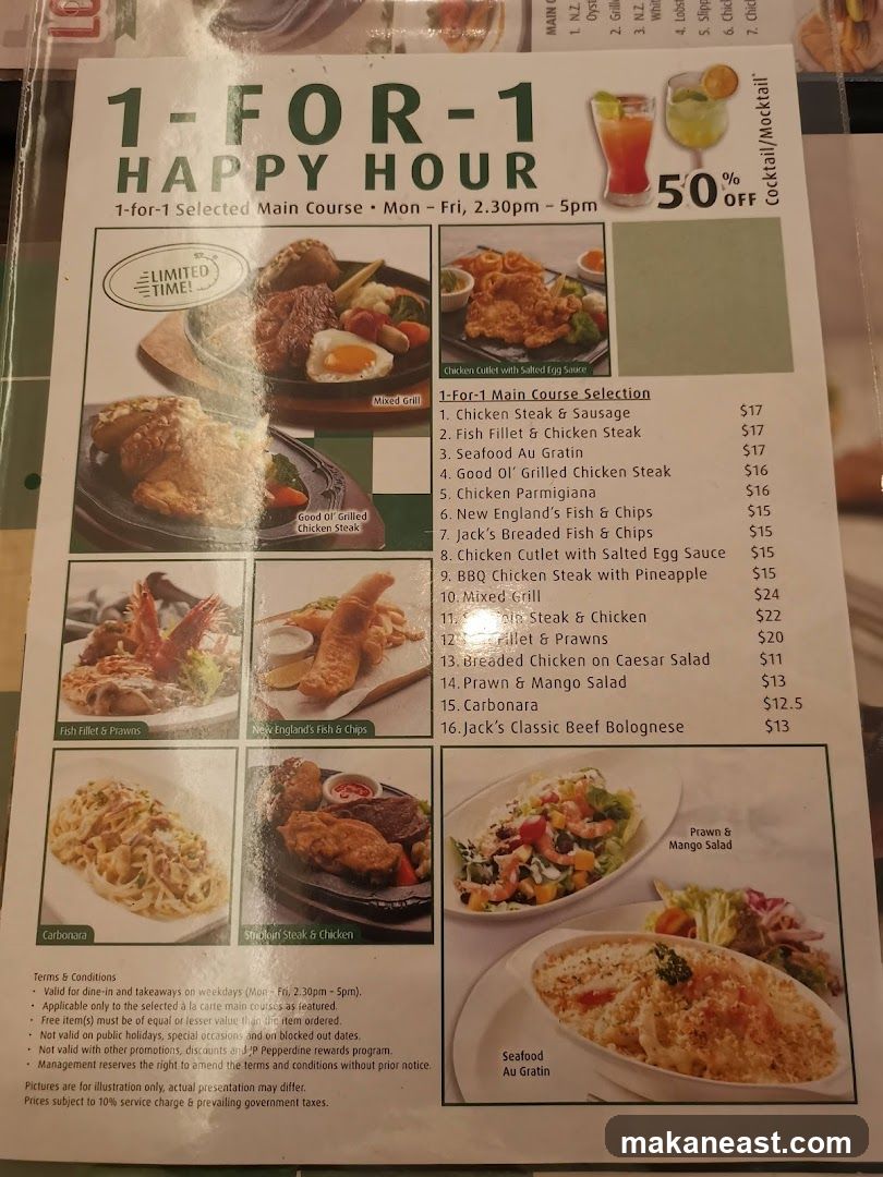 1-FOR-1 HAPPY HOUR