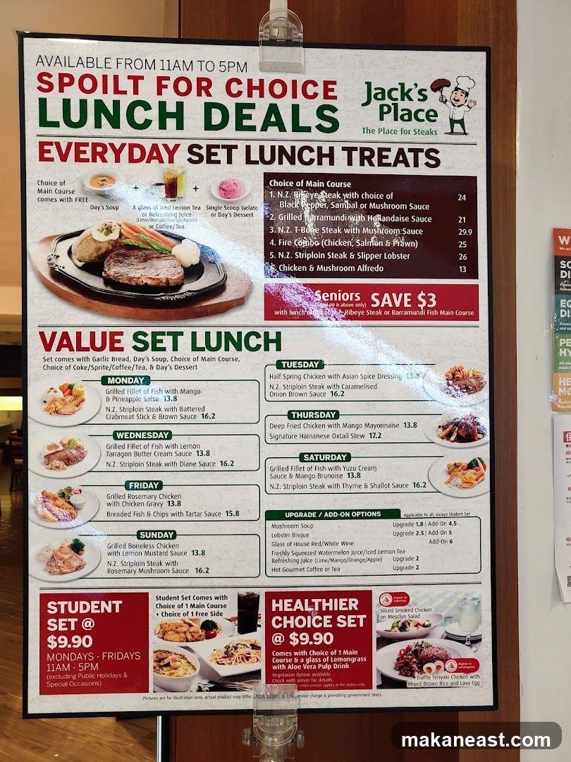 Jack's Place Lunch Deals